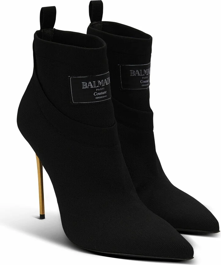 Crewneck Knit Ankle Boots - Image 3