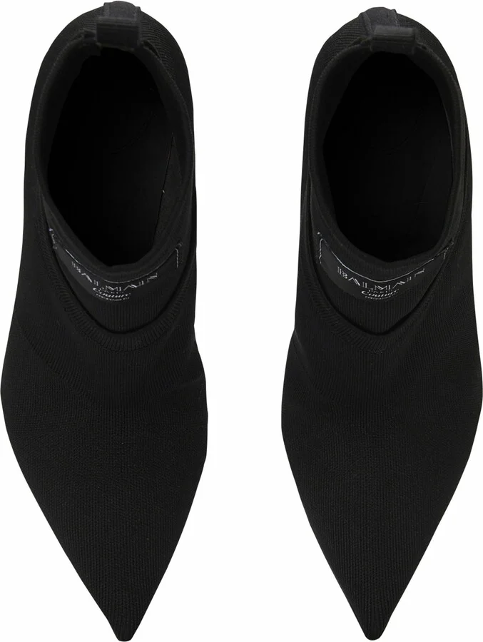 Crewneck Knit Ankle Boots - Image 5