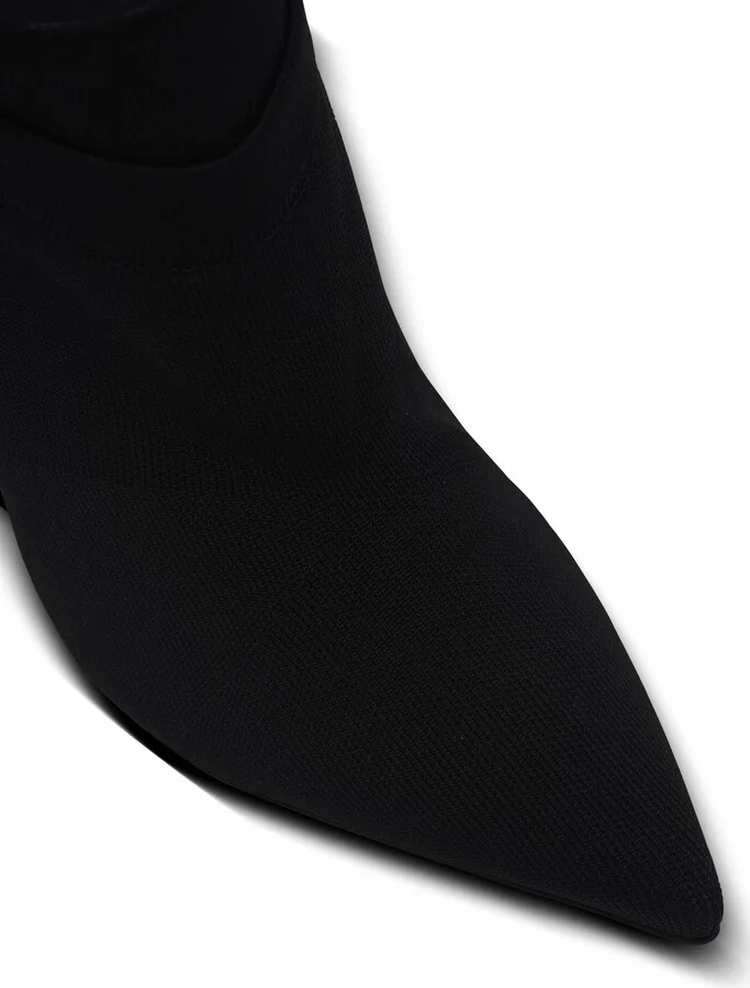 Crewneck Knit Ankle Boots - Image 6
