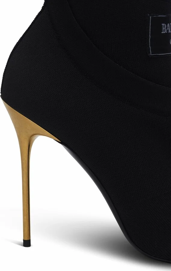 Crewneck Knit Ankle Boots - Image 7