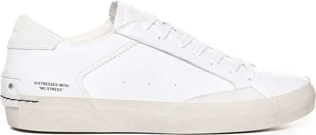 Crime London Distressed Lace-Up Sneakers