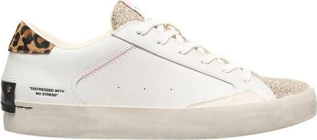 Crime London Distressed Lace-Up Sneakers