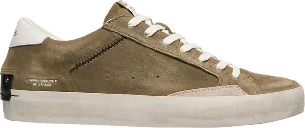 Crime London Distressed Lace-Up Sneakers