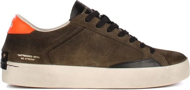 Crime London Distressed Lace-Up Sneakers