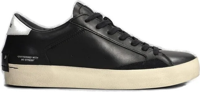 Crime London Distressed Lace-Up Sneakers