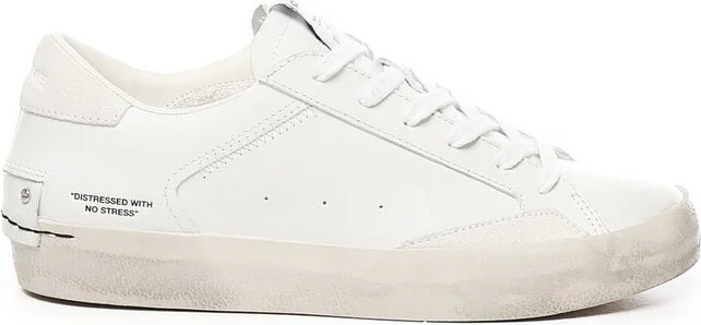 Crime London Distressed Lace-Up Sneakers
