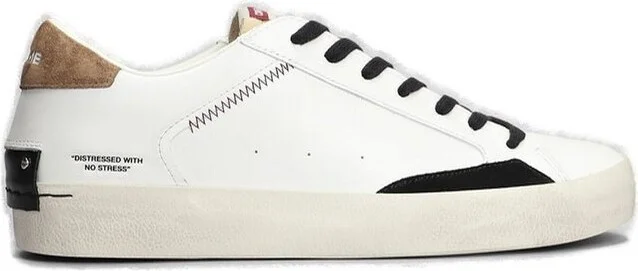 Crime London Distressed Lace-Up Sneakers