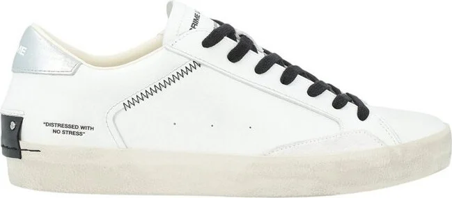 Crime London Distressed Lace-Up Sneakers