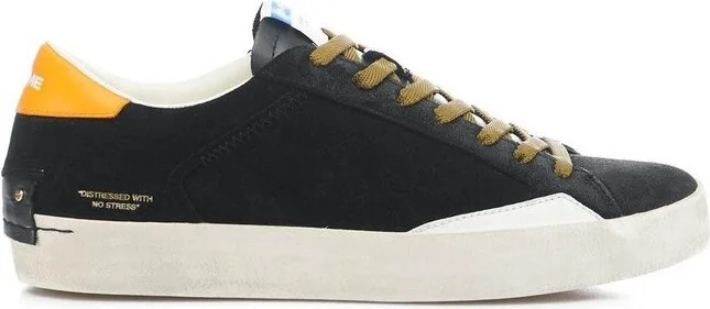 Crime London Distressed Lace-Up Sneakers