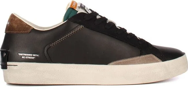 Crime London Distressed Lace-Up Sneakers