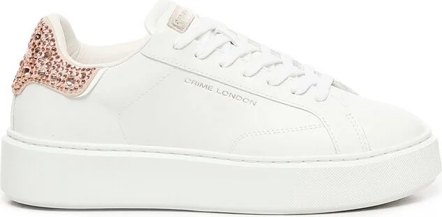 Crime London Embellished Lace-Up Sneakers