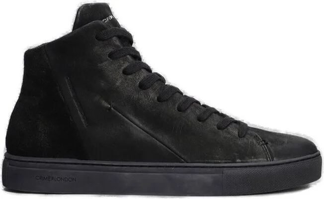 Crime London High Top Minimal Shadow Sneakers