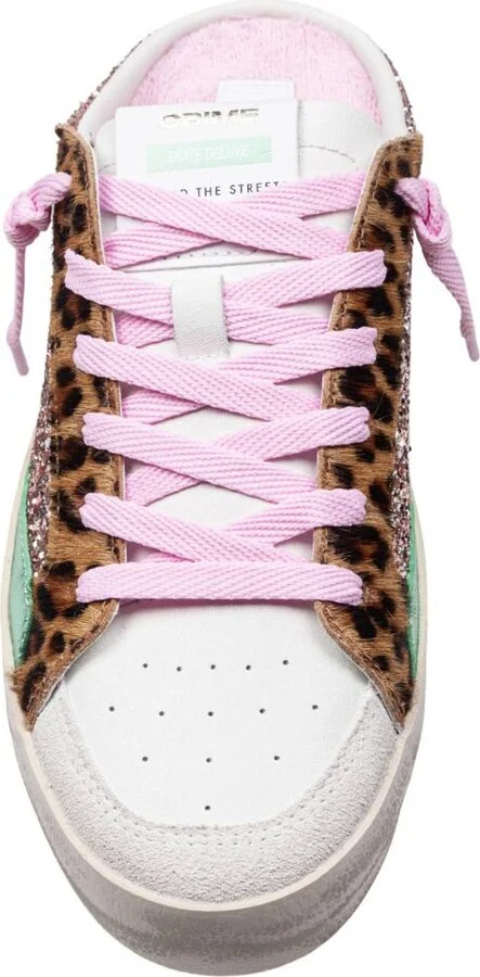 Crime London Pink Glitter Sabot Sneakers - Image 2