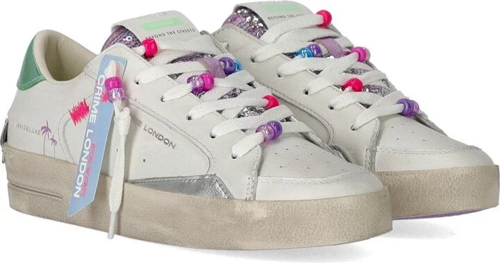 Crime London Sk8 Deluxe Aqua Charms Sneaker - Image 2