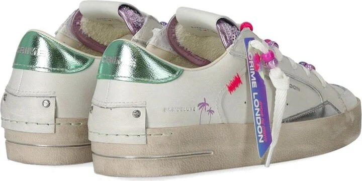 Crime London Sk8 Deluxe Aqua Charms Sneaker - Image 4