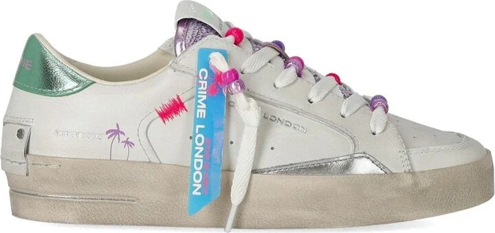 Crime London Sk8 Deluxe Aqua Charms Sneaker