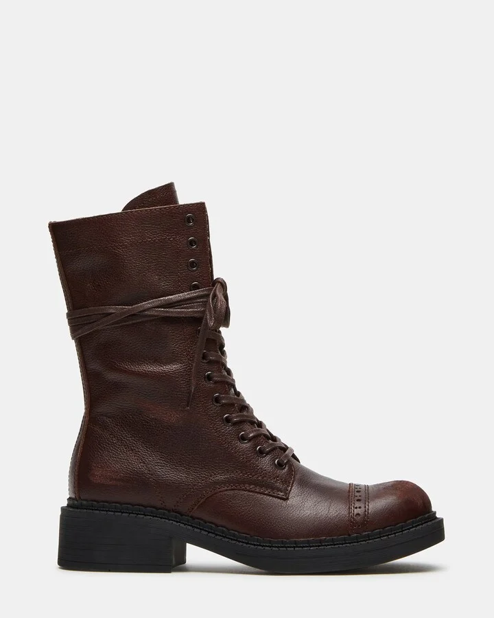 Crimson Brown Leather