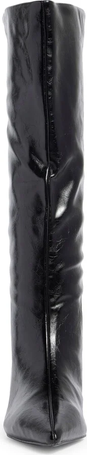 Crimson Kitten Heel Knee High Boot - Image 3