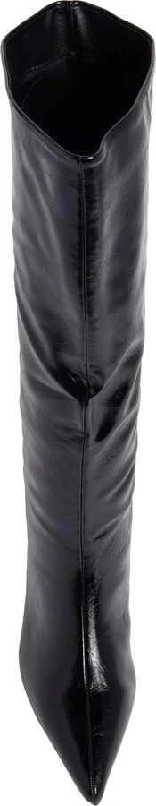 Crimson Kitten Heel Knee High Boot - Image 5