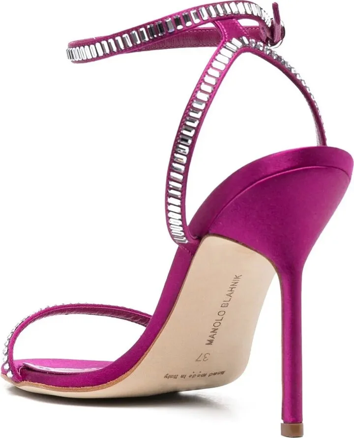 Crinastra 105mm satin strappy sandals - Image 3