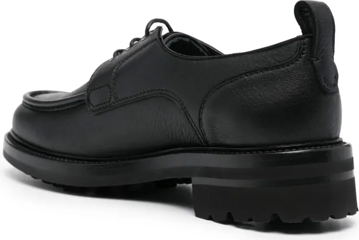 Crinkled Leather Derby Shoes - Image 3