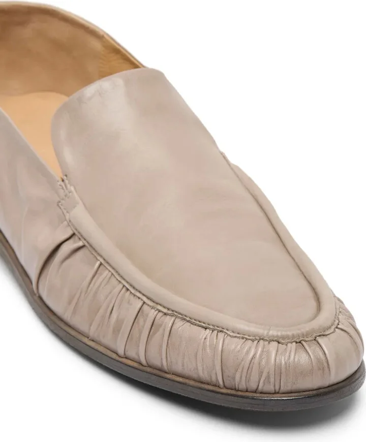 Crinkled-Leather Loafers - Image 4