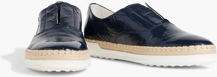 Crinkled patent-leather loafers - Image 2