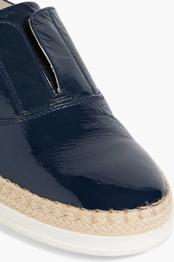 Crinkled patent-leather loafers - Image 4