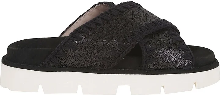 Criss-cross Bio Sandal Sequins