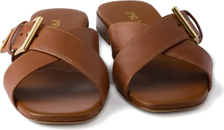 Criss-Cross Buckle-Fastening Sandals - Image 4