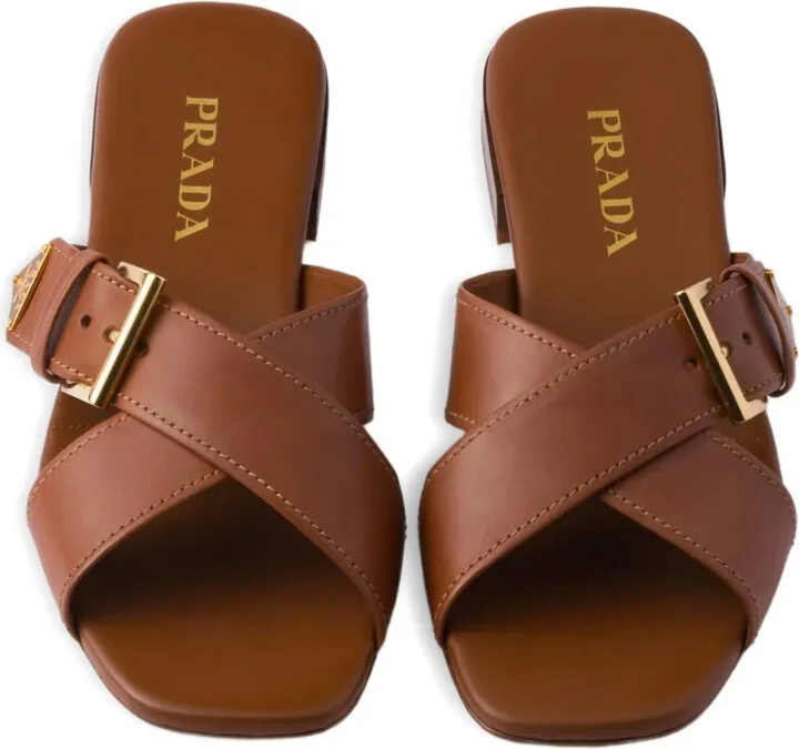 Criss-Cross Buckle-Fastening Sandals - Image 5