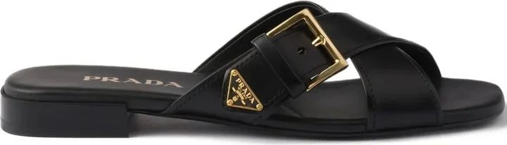 Criss-Cross Buckle Sandals