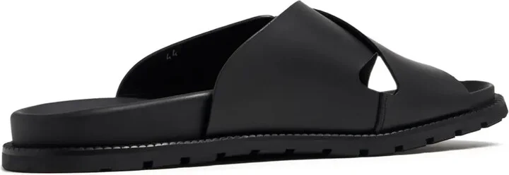 Criss-Cross Leather Slides - Image 3