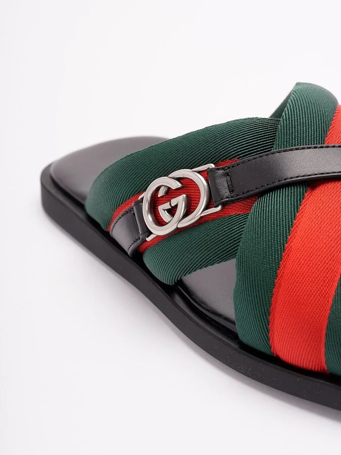 Criss-Cross Sandals With `Web` - Image 2