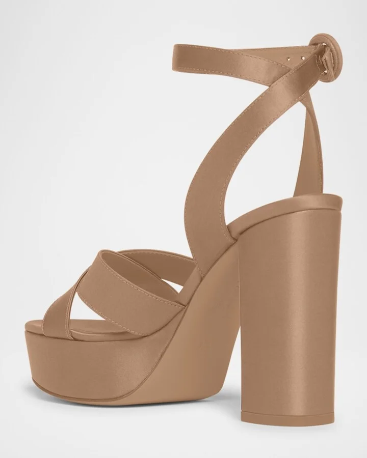 Crisscross Ankle-Strap Platform Sandals - Image 6