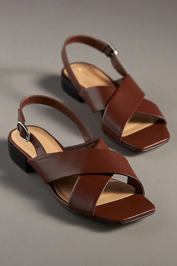 Crisscross Slingback Sandals - Image 2