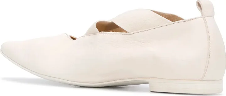 Crisscross Strap Pointed Toe Ballerinas - Image 3