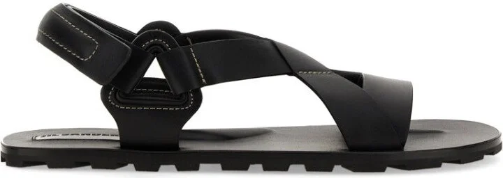 Crisscross Strap Sandal With Durable Rubber Sole