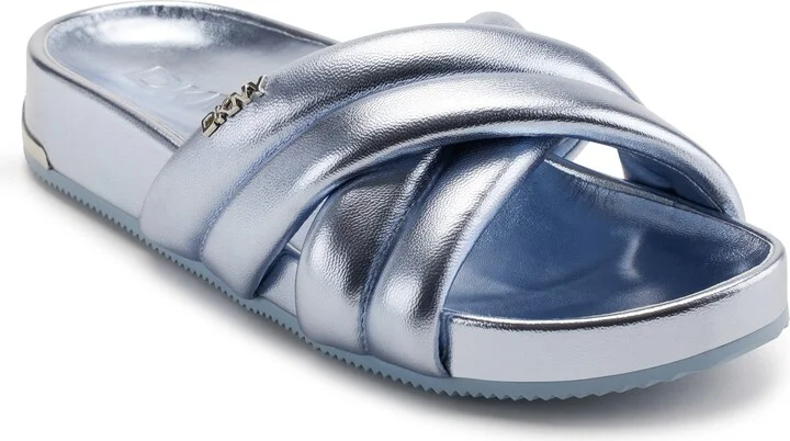 Crisscross Strap Slide Sandal