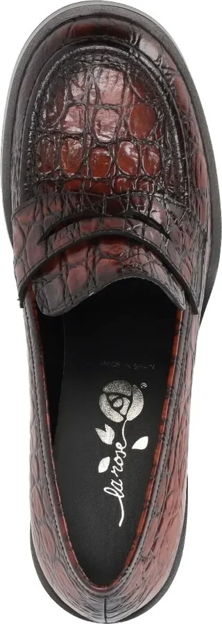 Cristin crocodile-embossed loafers - Image 4