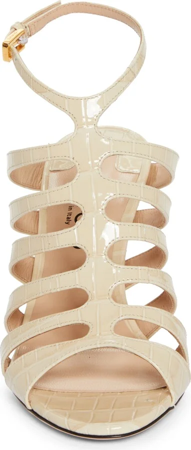 Croc Embossed Cage Sandal - Image 4