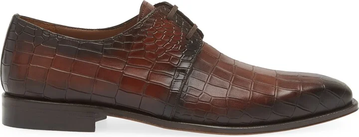 Croc Embossed Derby - Image 3