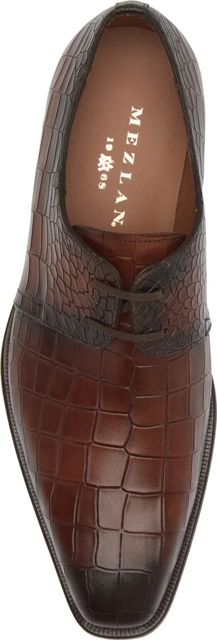 Croc Embossed Derby - Image 5