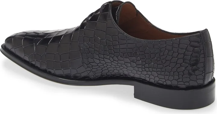 Croc Embossed Derby - Image 8