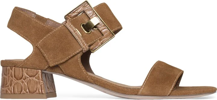 Croc Embossed Heel Sandal - Image 3
