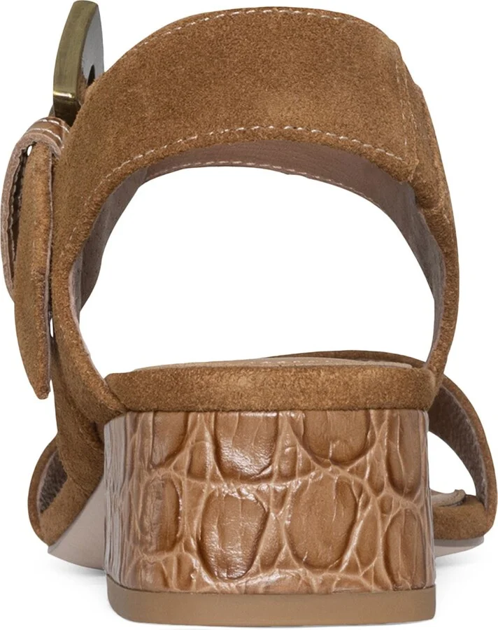Croc Embossed Heel Sandal - Image 6