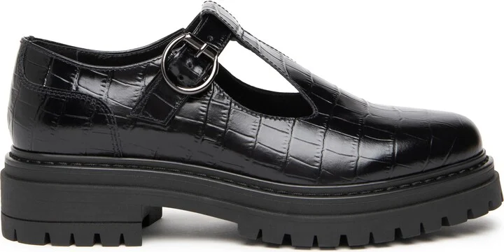 Croc Embossed Lug Sole Mary Jane - Image 3