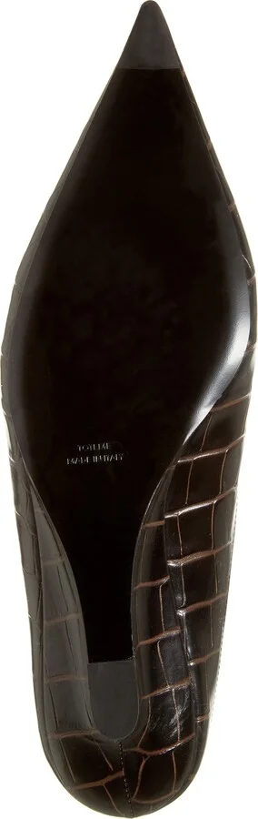 Croc Embossed Wedge Mule - Image 6