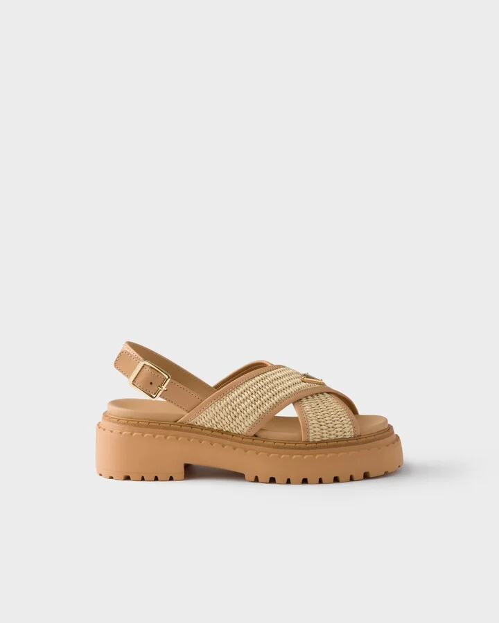 Crochet and leather sandals - Image 2