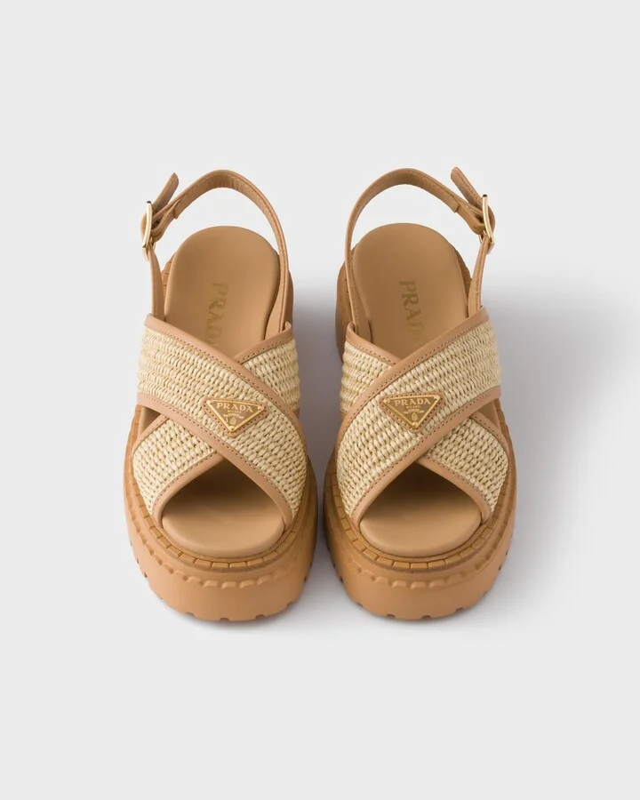Crochet and leather sandals - Image 3